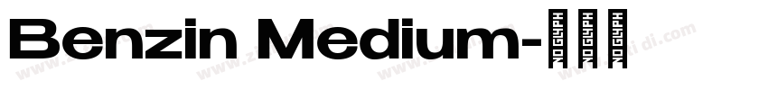 Benzin Medium字体转换